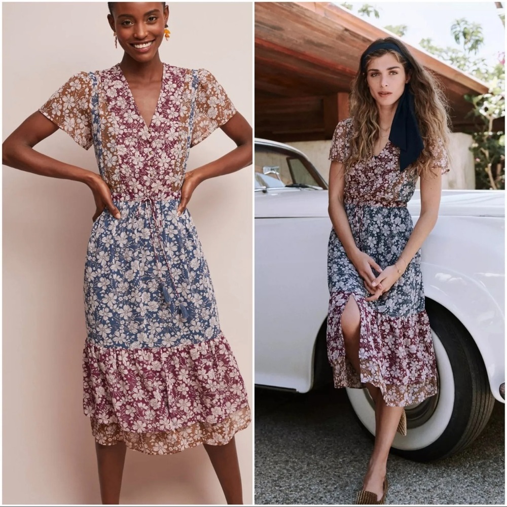 One September Anthropologie Desert Floral Dress